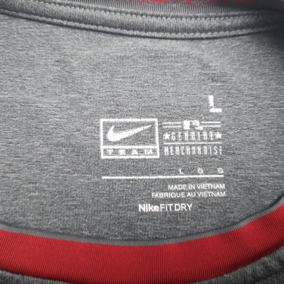 Nike Pro Genuine Merchandise Ladies Size Large Grey & Red Boston Red Sox T-shirt - Picture 3 of 14